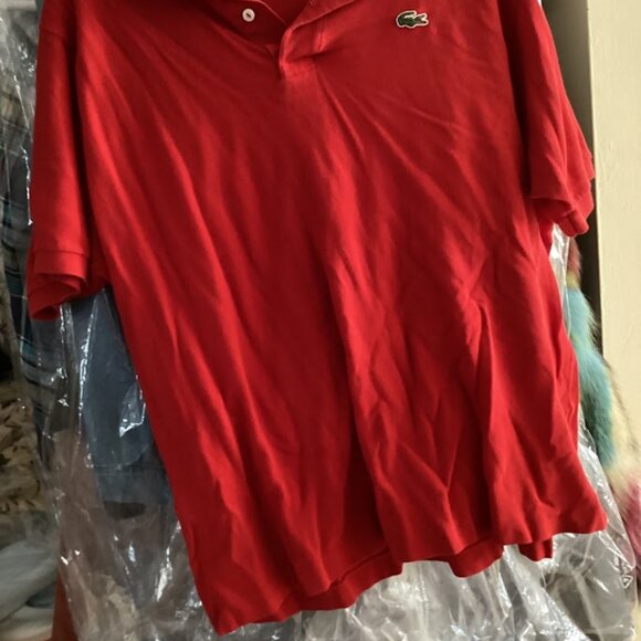 Preowned Red Lacoste polo shirt-size 8. - Picture 1 of 1